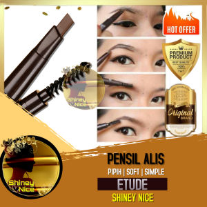PENSIL ALIS EYE BROW EYEBROW PENCIL KOSMETIK PERAWATAN KECANTIKAN WAJAH WARNA COKLAT MERK ETUDE
