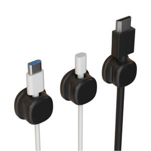 3 cái dây Clip keo Acrylic chủ sở hữu cáp cho bàn nightstand xe da nhiều bề mặt sử dụng