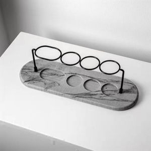 Diatomite Toothbrush Holder Diatom Mud Absorbent Pad Quick-drying Shelf Bathroom Accessories Nordic Marble Diatom Grain Clay Iron Storage Toothbrush Holder