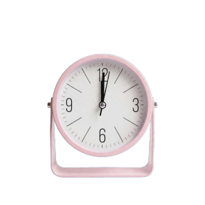 Modern Minimalist Silent Desk Clock | Nordic Style 360° Rotating Table Clock for Home & Office