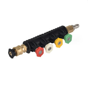 【APEX.Auto Detailing】High Pressure Washer Gun Extended Rod With Nozzle Holder & 5pcs Nozzle