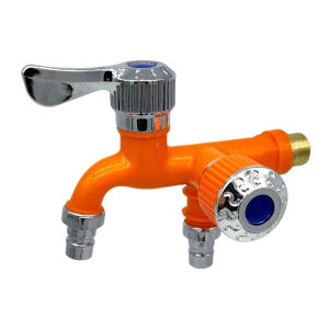 10THMultifunctional Fast Bidet Taps One-in-two-out Dual-control Toilet Water Tap Wall Mounted Double Water Outlet Faucets Plastic Bathroom Accessories