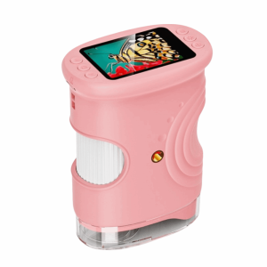 RGFV 2 Inch IPS Screen Handheld Digital Microscope HD Portable Pocket Microscope Microscopes Rechargeable Kids Microscope Scientific Experiment