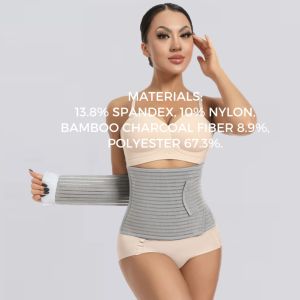 Premium Korset Bamboo Post Partum Recovery Belly Band Karet Elastis Aman utk Cesar Serra