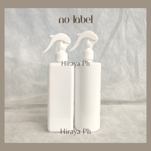 Hiraya Ph Alcohol Spray Bottle with Customize Waterproof Labels Room Spray Linen Spray Dispenser Empty Refillable Plastic Bottle for Kitchen and Bathroom Organizer