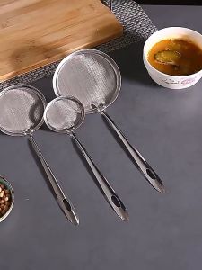 Stainless Steel Mesh Spoon Sifter Sieve Filter Kitchenware Cooking Skimmer Strainer S/M/L
