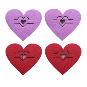 Bộ 4 bắt mắt hình trái tim Valentine dao kéo bao gồm phụ kiện hoàn hảo cho buổi tối lãng mạn và bữa ăn gia đình