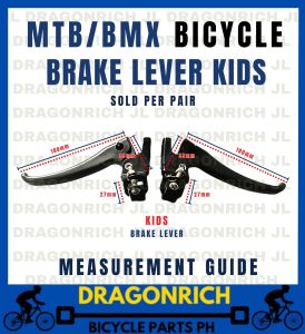 [1SET] Brake Lever Hand Brake Pambata Preno Hawakan Allu Steel Black Kids Bike Bicycle