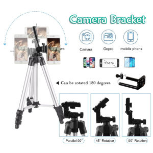 Portable Tripod Multilevel Aluminum Alloy Video Cam Adjustable Stand Live Camera Smartphone Tripod Stand With Bluetooth Shutter