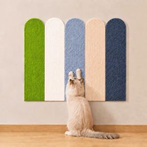 K9SEQ Wear-Resistant Cat Scratching Board No Shedding Self-Adhesive Wall Sticker Vertical Wall-Mounted Cat Scratcher Mat Sofa Wall Furniture Protector