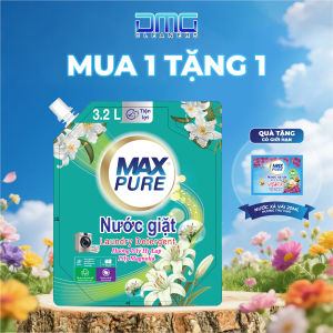 MUA 1 TẶNG 1: Túi Nước Giặt Đậm Đặc Hương Lily Hy Lạp 32L – TẶNG 1 Túi nước rửa chén Chanh Đào 200ml