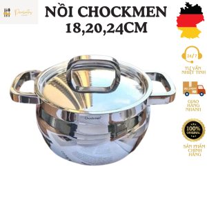 Nồi inox CHOCKMEN nồi inox bếp từ nồi từ nồi canh inox 316 nồi sâu lòng nồi từ đa năng CHOCKMEN
