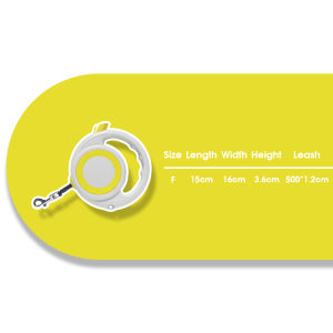 HamshMoc Pet Retractable Leash Auto Locking Brake No Tangle Cord U Shape Outlet Comfort Handle