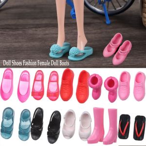 DOWNA 24 phong cách Chiều Dài chân 2.2cm Nữ Giày búp bê Giày cao Gót Giày 1/6 con búp bê Khởi Động Phụ kiện
