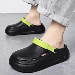 [Free Shipping] Summer womens clogs comfortable for indoor and outdoor wear thick-soled height-increasing perfect for the beach and seaside trendy clogs