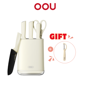 OOU Crane Pro Series Kitchen Knife Set With Scissors (6 Pcs)