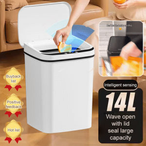 Smart Touchless Trash Can/Automatic Sensor Bin With Hands-Free Design/Intelligent Garbage Bin For Home Waste Disposal