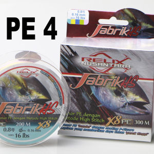 Senar PE JABRIK HS X8 300m Multicolor by RELIX NUSANTARA