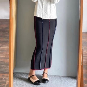 Rok Skirt Rainbow Outfit Last Date Knit Hornet Korean Style Terbaru Premium Bawahan Wanita Muslim Panjang Bisa COD