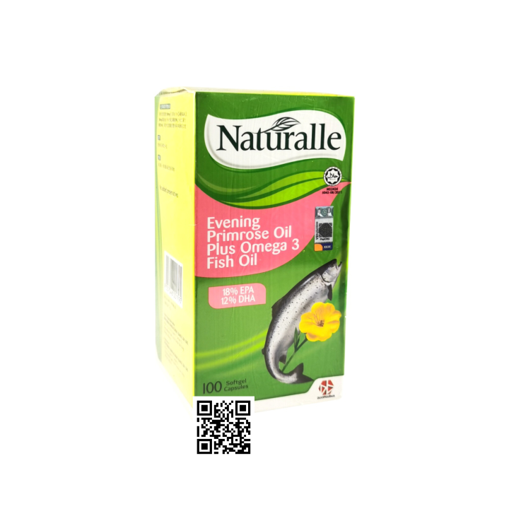 Naturalle/Omega3 Fish Oil/Evening Primrose Oil/Soft Gel Capsules/100'S