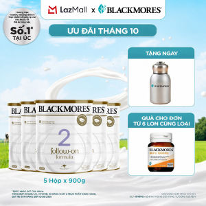 Combo 5 Hộp Sữa Blackmores số 2 Follow-On Formula (900g)