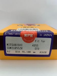 แหวนลูกสูบ 4D55ไซส์ STD (ชุด4สูบ) แท้ NPR 100 % ญี่ปุ่น