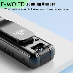 【E-WOITD】 กล้อง ° หมุนได้1เซ็ตกล้องถ่ายกลางแจ้งความละเอียดสูง180มีกล้องถ่ายวิดีโอดิจิตอลมือถือขนาดเล็กเครื่องบันทึกบังคับใช้กฎหมาย