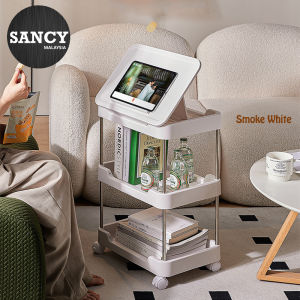 SANCY 3/4 Layer Storage Rack Multifunctional Adjustable Height Reading Rack Storage With Wheels - Fulfilled by SANCY