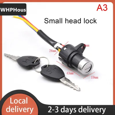 [COD] WHPHous Ship within 24 hours Ignition Switch Key Power Lock Universal Electric Bicycle Biking Portable Dustproof Cycling Parts for Electric Scooter