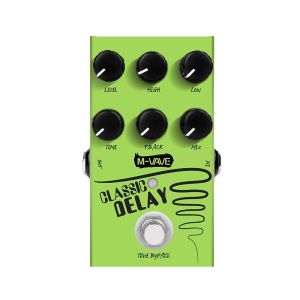 M-vave Classic Delay Effect Pedal True Bypass 600ms Delay Time Guitar Effects Pedal for Electric Guitar Bass