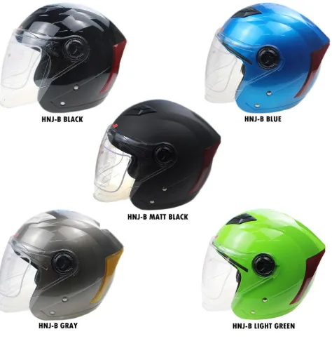 HNJ Half Face Helmet with icc Certified Helmet Step-Style