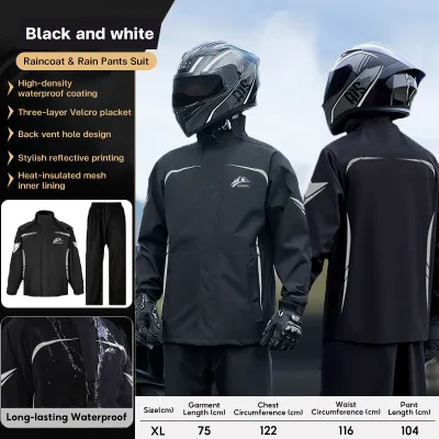 FINAA Rain Coat Set For Motorcycle Bicycle Outdoor Waterproof Raincoat For Man and Women Waterproof Jacket Set