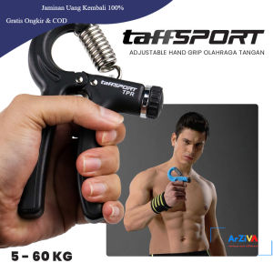 TaffSPORT Adjustable Hand Grip Olahraga Tangan 5 - 60 kg - TPR - Black