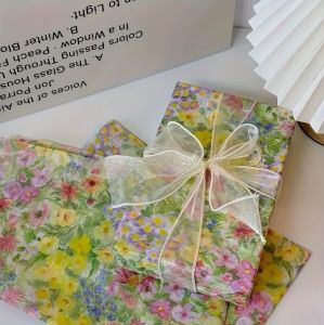 10pcs Spring FLOWER series Sydney paper flower bouquet wrapping paper printed tissue paper