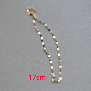 Japanese Simplicity Lip-kiss Bracelet S925 Sterling Silver Plated 14K Gold Bracelet