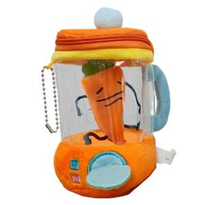 Adorable Rotating Carrot Juicer Plush Toy For Childs Birthday Gift 6inch Wind-up Carrot Stuffed Plush Vegetable