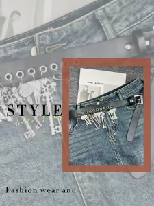 City Outsider Aesthetic Keychain Belt With Comfortable Fit Permanent PU Leather For Daily Use