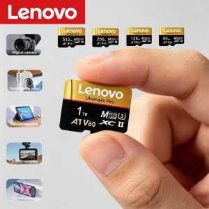 Lenovo 1TB Memory Card Stable Performance for Camera Surveillance Devices High Speed Micro TF SD Memory Card 512GB 256GB 128GB 1TB 2TB