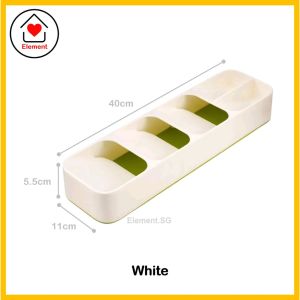 [SG Seller] Kitchen Drawer Organiser Tray | Cutlery Holder Utensils Organizer | Fork Spoon Chopsticks Knives Storage