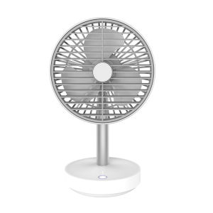 Zaiwan Automatic Oscillating Desktop Fan Electric Power Source Air Cooling Stand Fan Built-in 4000MAh Battery 4 Speeds Portable Wireless Fan