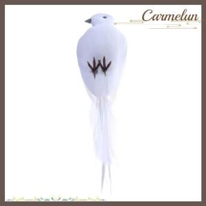 [Carmelun] Chim Bồ Câu Trắng lông bọt nhân tạo người yêu Hòa Bình chim bồ câu chim nhà vườn trang trí đám cưới giả chim mô hình XMAS cây đạo cụ