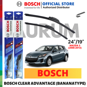 Bosch Clear Advantage Wiper Blade set for Mazda 3 2008-2013 (24/19) 2pcs