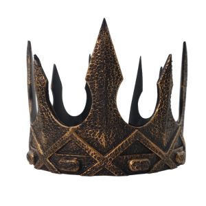 DENLUN มงกุฎบาร์มิตซวาห์ มงกุฎกษัตริย์ ที่คาดผม แบบเกาหลี มงกุฎกลม ย้อนยุค ของตกแต่งผม มงกุฎเจ้าชาย PU งานแต่งงาน