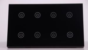 SMATRUL 8 Gang Power Monitor Tuya Smart Wifi Light Touch Switch Timing Wall Electrical App Voice For Alexa Home Life