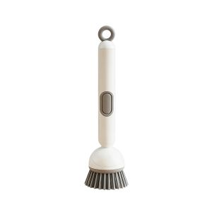 Nurm Long Handle 360° Rotatable Kitchen Cleaning Brush Built-in Soap Dispenser for Pot Bowl Sink