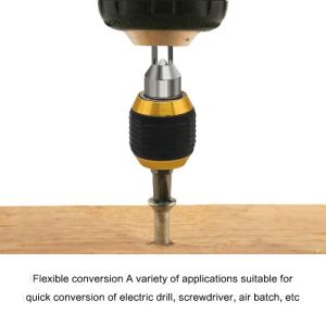 60mm Adaptor Mata Bor Quick Change Chuck Heksagonal Kepala Bor Keyless Drill Kepala Adaptor Mata Bor Converter Serbaguna