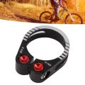 DSLONG Adjustable Bike Seat Post Clamp Hollow Lock Aluminum Alloy Mountain Road Bike Seat Post Clamp Durable Lightweight Bike  Seatpost Collar Bike Seat Tubes. 