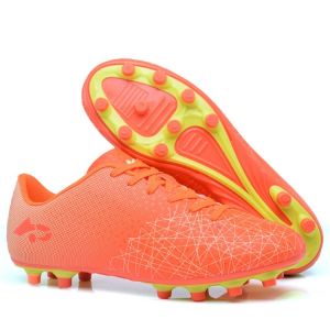 Football Shoes Men Women Children AG Spikes 33-44 Professional Cleats Non-Slip Kids Boys Girls Children Trainer Sneakers Teenagers Sports Footwear College Primary School University Students Youngsters Training Match Soccer Boots