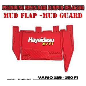 Honda Vario Fi 125 - 150 Mud Flap Karpet Penahan Lumpur Kolong Motor Vario Sparepart Aksesoris Variasi Modifikasi Motor Body Protector Design Trendy Model Kekinian Tidak Luntur Sesuai Foto 100% Original Lentur Presisi