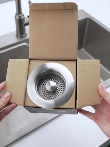 SXH Kitchen sink strainer stainless steel pop-up drain vegetable washing basin drain plug sink filter sealing cover
